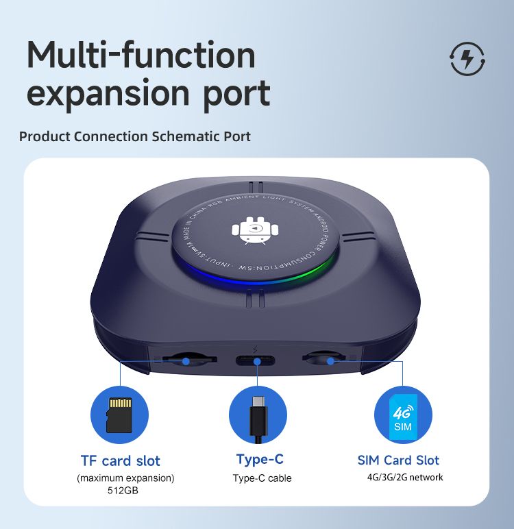 Carlinkit Android 13 TV Box bezdrôtové CarPlay bezproblémová konektivita 8-jadrový adaptér pre palubnú zábavu