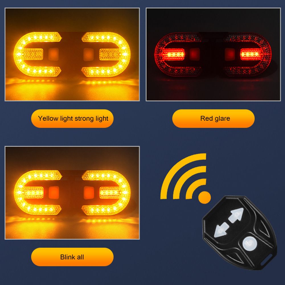 USB nabíjateľné zadné svetlo na bicykel so smerovkami LED - bezpečnostný doplnok pre viditeľnosť cyklistov