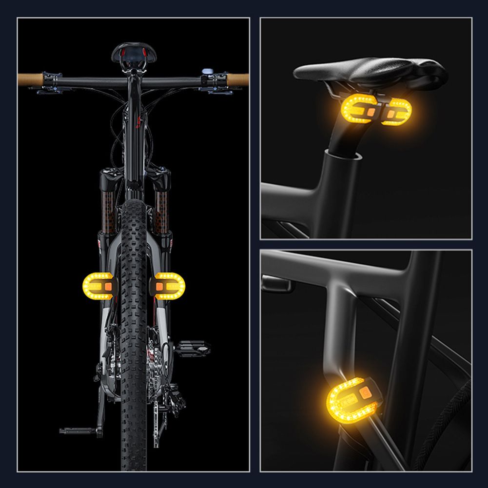 USB nabíjateľné zadné svetlo na bicykel so smerovkami LED - bezpečnostný doplnok pre viditeľnosť cyklistov