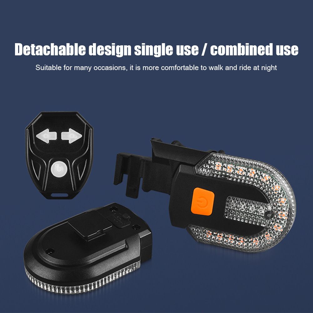 USB nabíjateľné zadné svetlo na bicykel so smerovkami LED - bezpečnostný doplnok pre viditeľnosť cyklistov