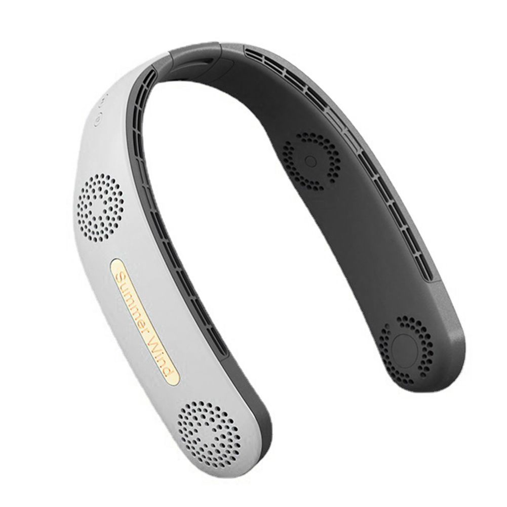 Prenosný hands-free ergonomický chladiaci bezlopatkový ventilátor na krk, nabíjateľný cez USB, ľahký, pre vonkajšie športy.