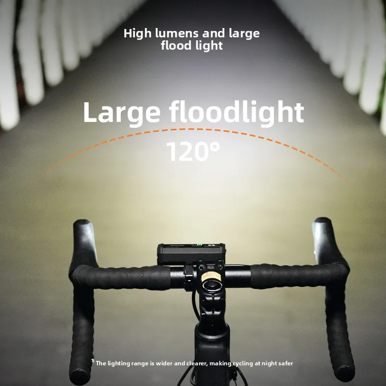 ACRUNU LED svetlo na bicykel USB nabíjateľné cyklistické svetlo - 4 režimy predné svetlo na bicykel