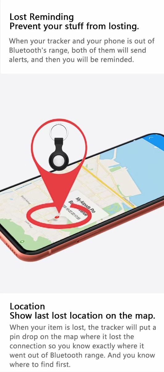 Mini GPS sledovač Bluetooth 4.0 inteligentný lokátor, ľahké zariadenie proti strate pre kľúče, domáce zvieratá, deti – lokalizácia v reálnom čase