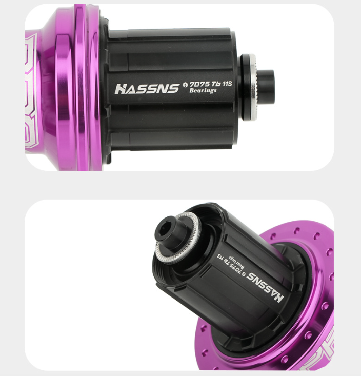 HASSNS PRO7 MTB náboj 32 dier ložiskový horský bicykel rýchloupínací náboj 32h Noisy Cube bicyklové puzdrá