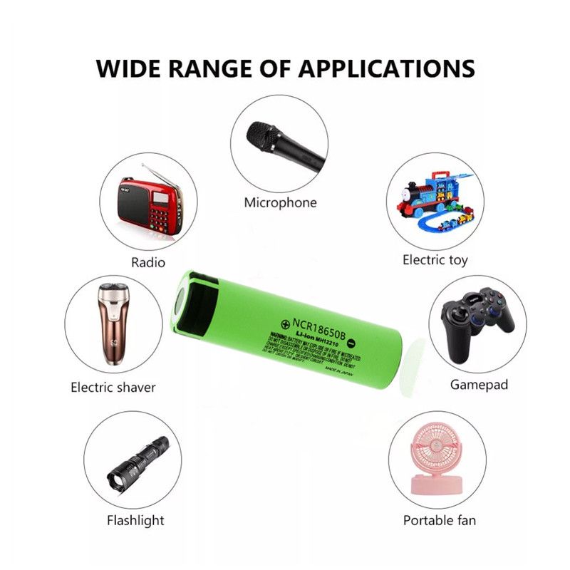 NCR18650B 3400mAh 18650 Li-Ion nabíjateľná batéria