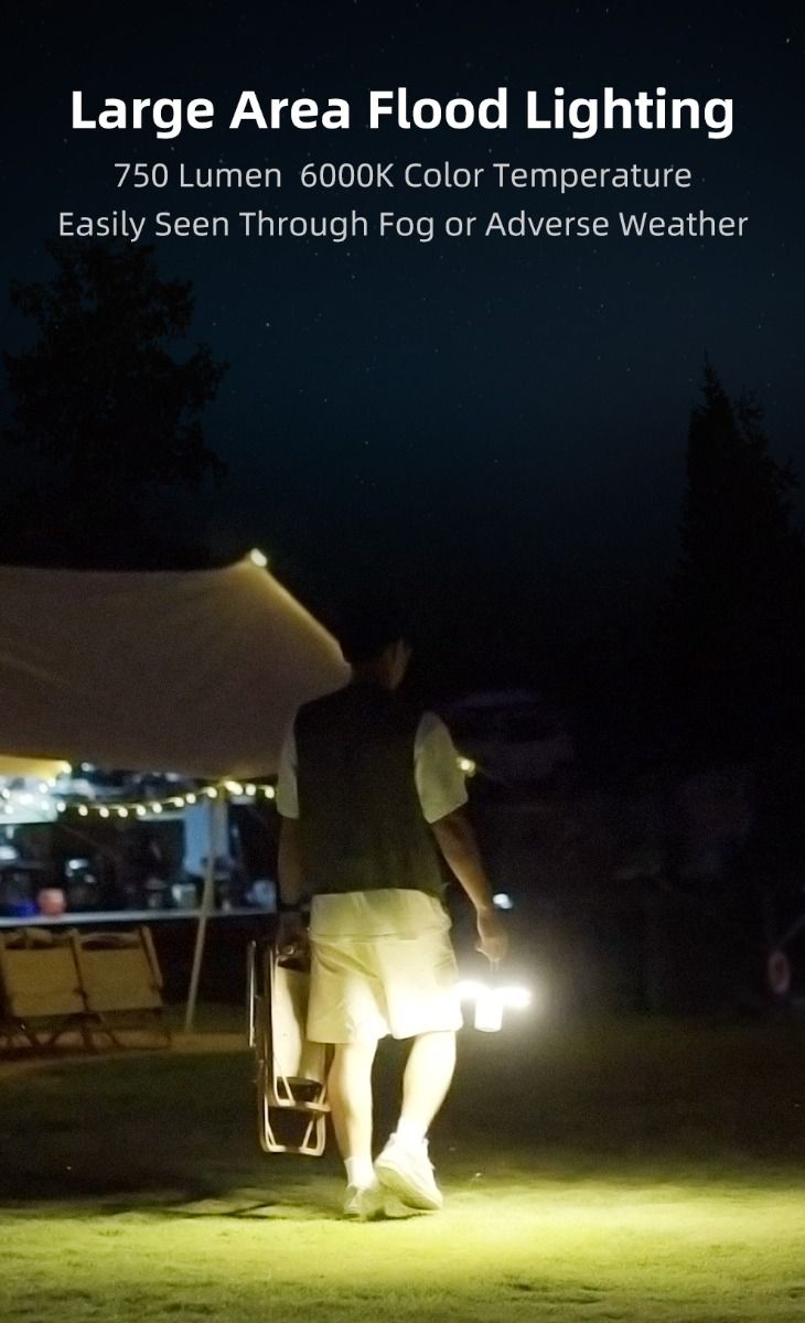 Klarus CL2 kempingová lampa 750 lúmenov s nastaviteľným uhlom starostlivosť o oči 7 osvetľovacích režimov