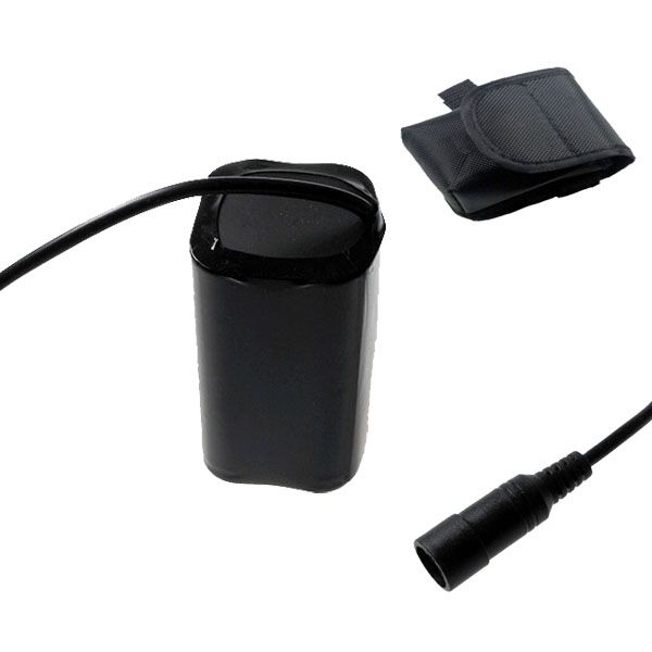 UltraFire 5521 DC Interface 8.4V Batéria pre bicyklové svetlo, odolná 4800mAh, vodotesná, nabíjateľná na nočné bicyklovanie