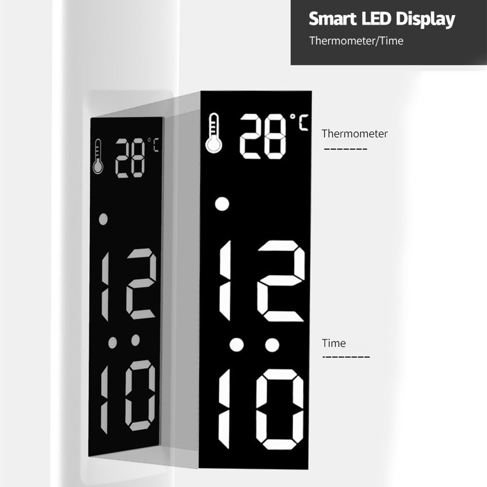 LED stolná lampa s držiakom na perá, vstavaným kalendárom, nastaviteľným jasom a ochranou očí pre domácu kanceláriu.