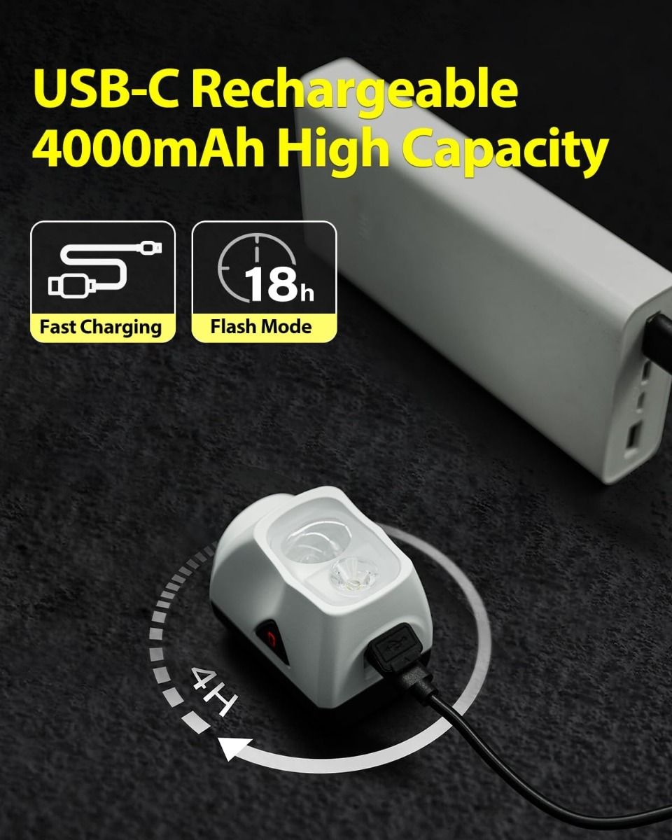 TOWILD DLite 1700 USB nabíjateľné bicyklové svetlo 1900 lúmenov vodotesné predné svetlo cyklistické DL1700 bicyklové svetlá