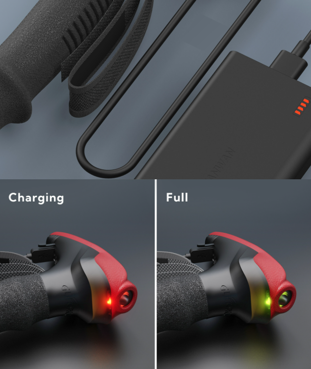 GUITORCH Trail Back Palice s Osvetlením | Ľahké Hliníkové pre Bezpečnú Nočnú Turistiku