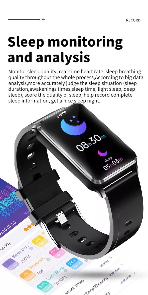 EP02 Smart Hodinky s Glukózou, EKG, HRV a 1.57" HD. Vodeodolné Zdravotné Sledovanie na Zápästí