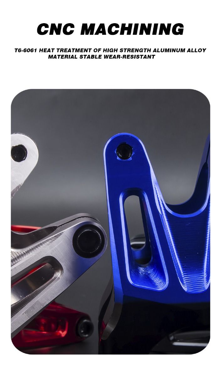 EVOSID Horský bicykel predstavec 31.6mm Nastaviteľný MTB Cyklistický doplnok Ľahký Odolný Čierna červená titánová