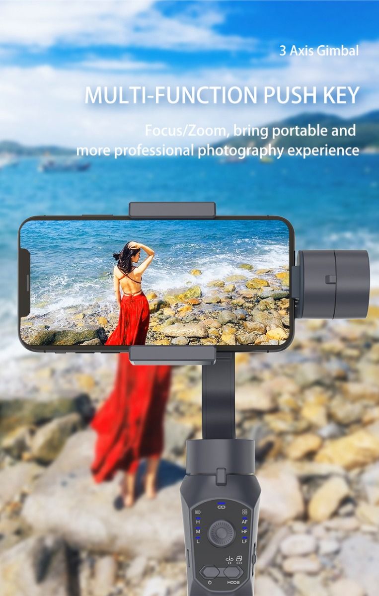 F10 Pro Stabilizátor 3-osový gimbal pre telefón na mobilné filmovanie s kompatibilitou so smartfónmi a rozpoznávaním tváre