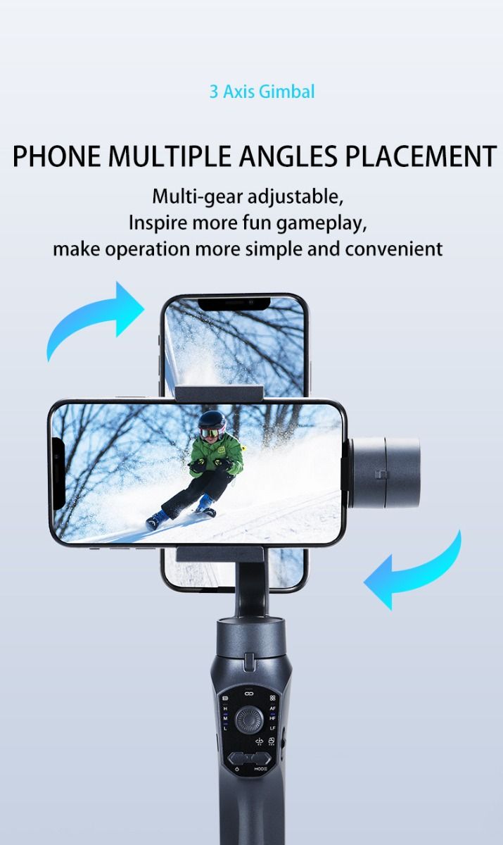 F10 Pro Stabilizátor 3-osový gimbal pre telefón na mobilné filmovanie s kompatibilitou so smartfónmi a rozpoznávaním tváre