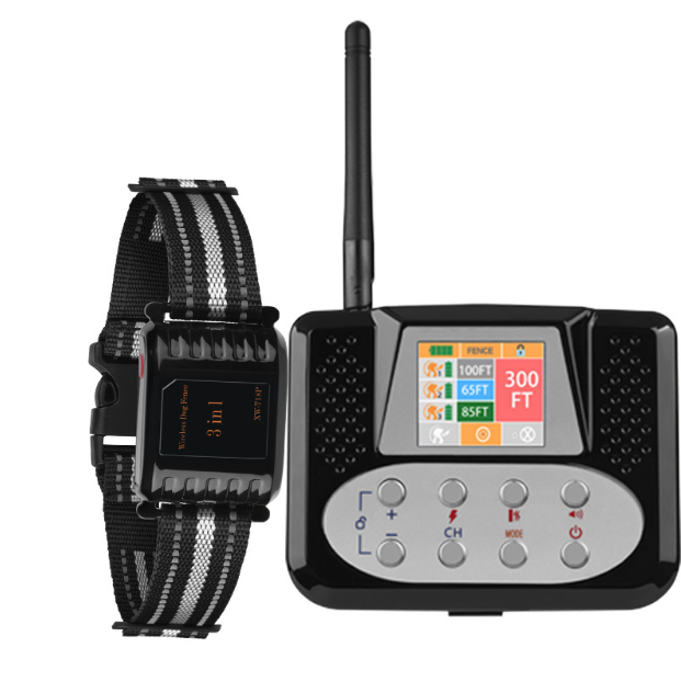 Bezdrôtový elektronický systém oplotenia psov 3 v 1 nastavenie oplotenia a zastavenie štekania