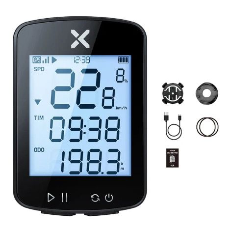 XOSS G+ G2 Cyklopočítač GPS Generácie Bezdrôtový Tachometer Sledovač s Vlastným Displejom a Snímačom Srdcového Tepu