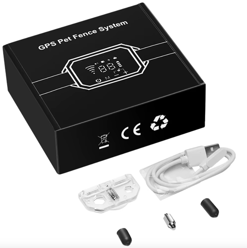 Bezdrôtový GPS ohradník pre psov vibračný dosah 100-3300 stôp bezpečnosť psa a kontrola hraníc bez drôtov