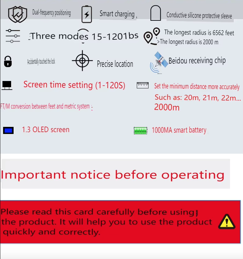 Inovatívny GPS bezdrôtový systém pre psov s OLED obrazovkou bezpečný pre veľké plochy ľahká inštalácia