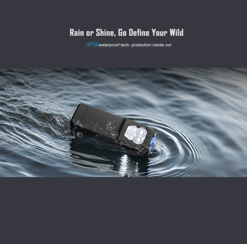 IMALENT GR36 EDC svietidlo, super jasné 2800lm, Type-C nabíjateľné LED, magnetické.