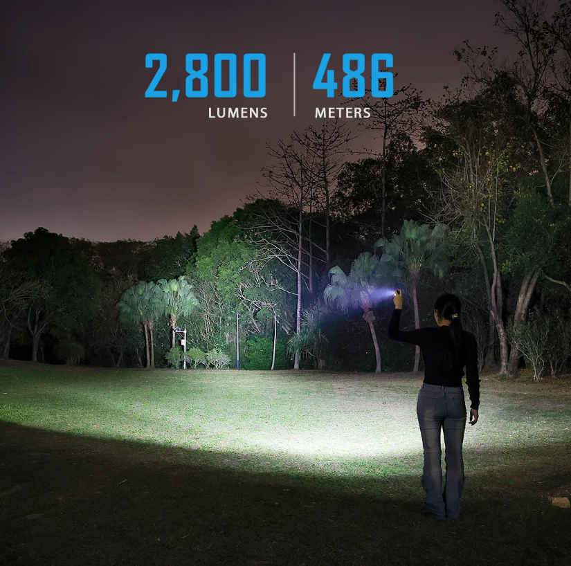 IMALENT GR36 EDC svietidlo, super jasné 2800lm, Type-C nabíjateľné LED, magnetické.