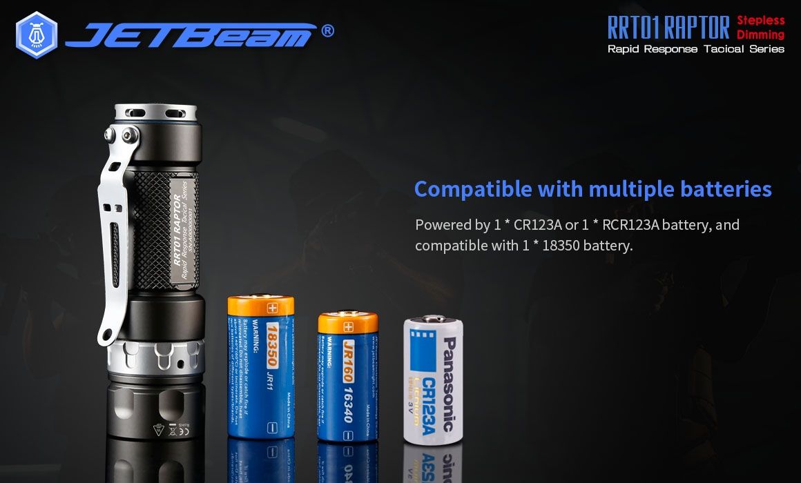 JETBeam JET-RRT01 XP-L 950 Lumen LED EDC baterka – odolné vonkajšie osvetlenie na kempovanie a turistiku