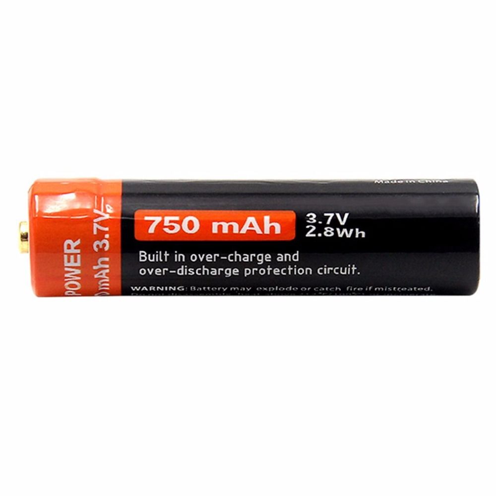 Doublepow 14500 750mAh nabíjateľná batéria 3.7V Li-ion s Micro USB pre zariadenia s vysokým odberom a kempovanie