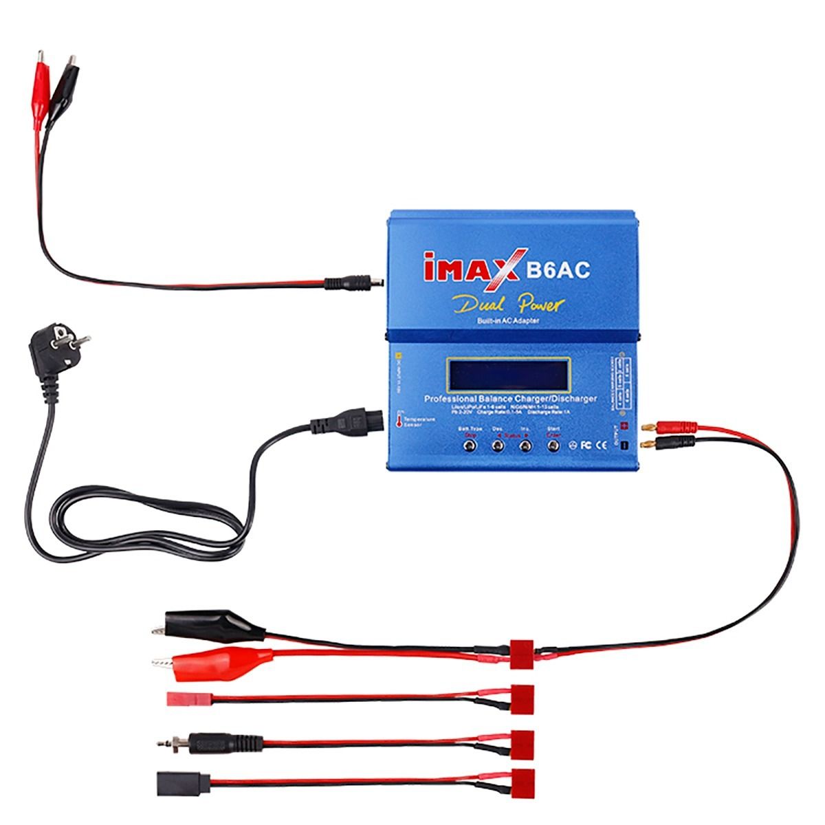 Imax B6AC 80W 6A RC Nabíjačka s digitálnym LCD pre LiPo NiMH batérie, maximálna bezpečnosť, rýchle nabíjanie