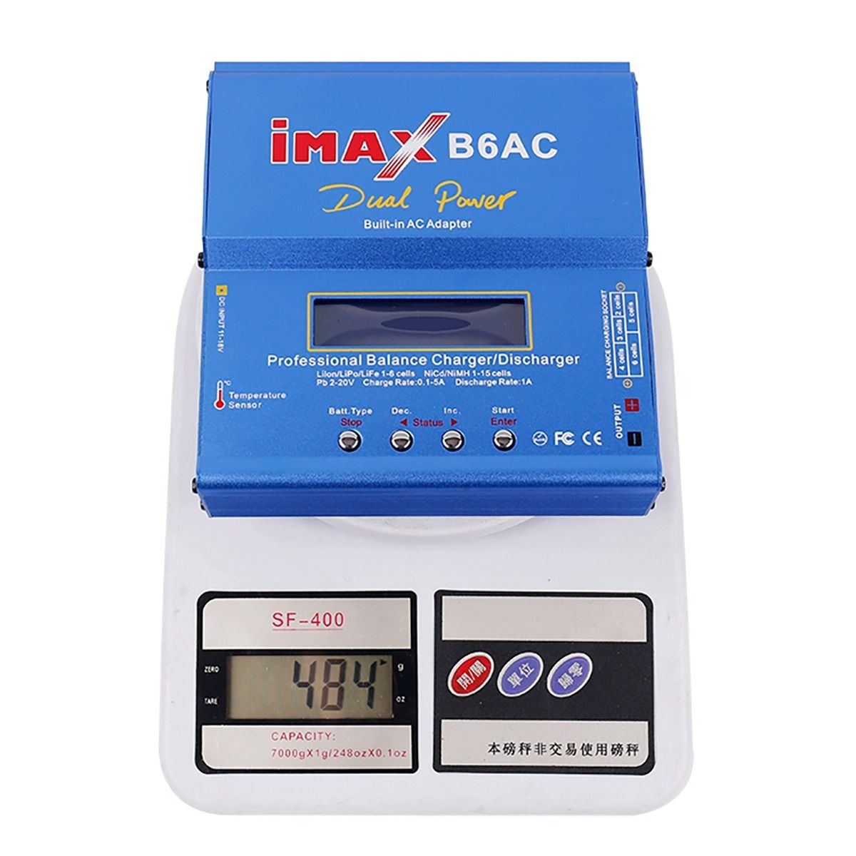 Imax B6AC 80W 6A RC Nabíjačka s digitálnym LCD pre LiPo NiMH batérie, maximálna bezpečnosť, rýchle nabíjanie