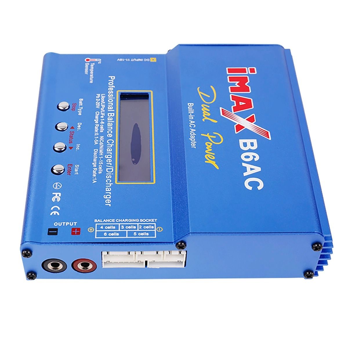 Imax B6AC 80W 6A RC Nabíjačka s digitálnym LCD pre LiPo NiMH batérie, maximálna bezpečnosť, rýchle nabíjanie