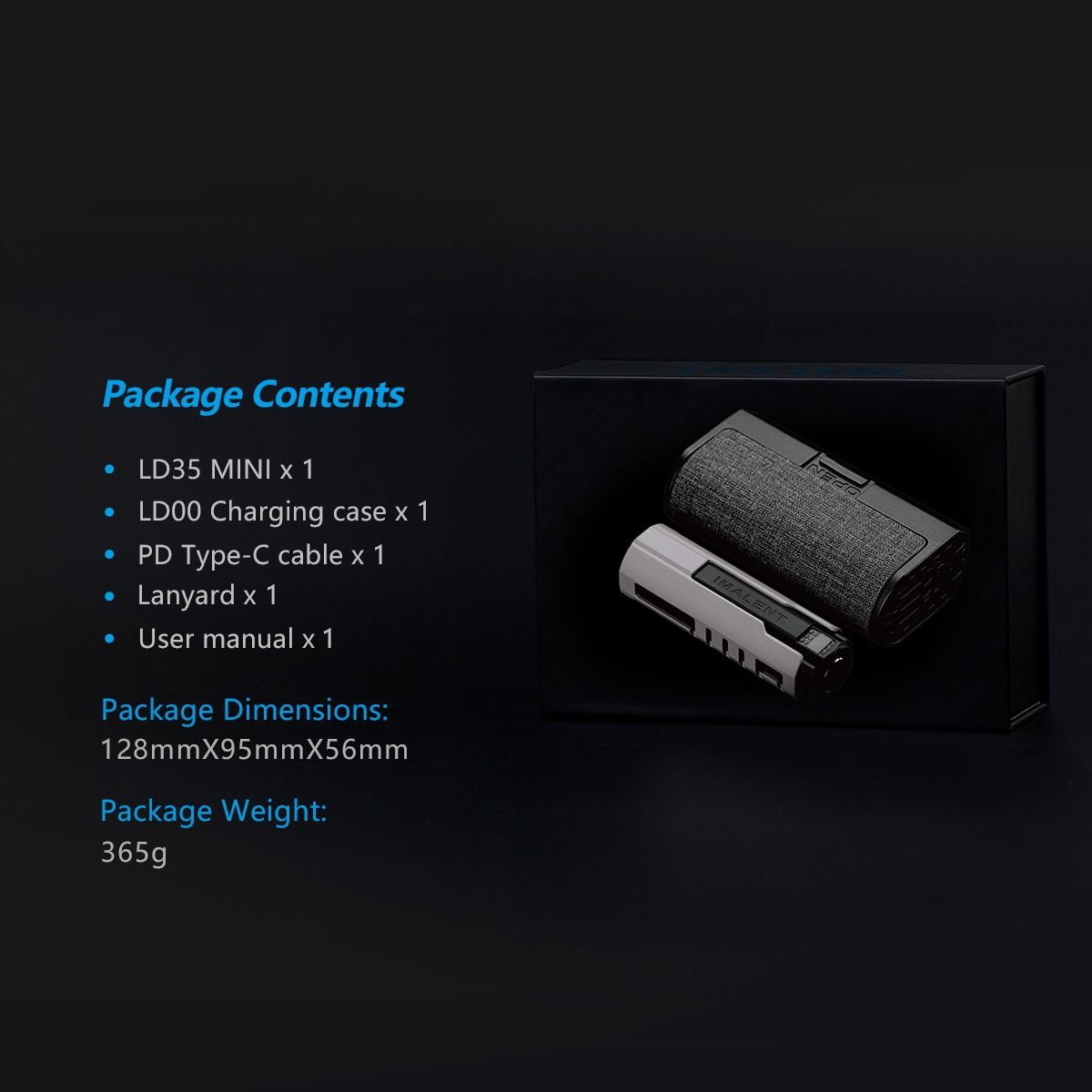 IMALENT LD35: Výkonné EDC svietidlo 1200 lúmenov, USB-C dobíjacie a kompaktné.