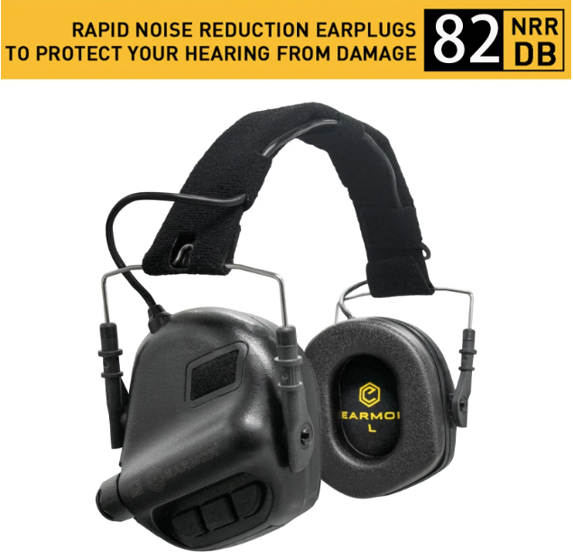 EARMOR M31 MOD4 Taktické elektronické strelecké chrániče sluchu s redukciou hluku, lovecké vybavenie s pohodlnými náušníkmi