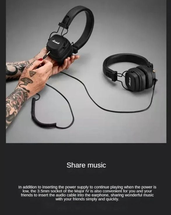 Marshall Major IV Bluetooth slúchadlá charakteristický zvuk moderná technológia pohodlné nosenie prémiové zariadenie