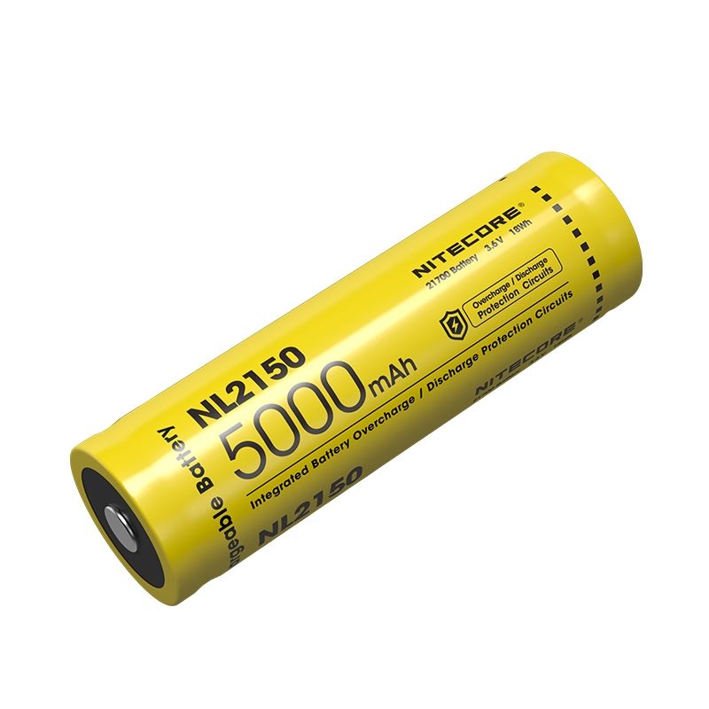 NITECORE NL2150 5000mAh batéria 21700 pre výkonné baterky a prenosné zariadenia s dlhodobou výdržou
