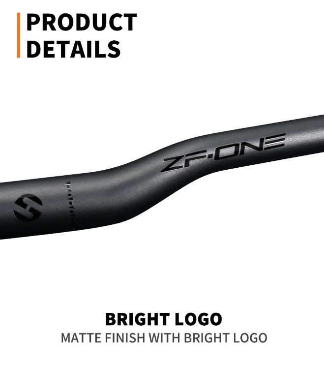 TOSEEK ZF-ONE MTB Carbonové riadidlá 31.8mm Ľahké Matná čierna 580mm 760mm Ergonomický dizajn Prémiová kvalita