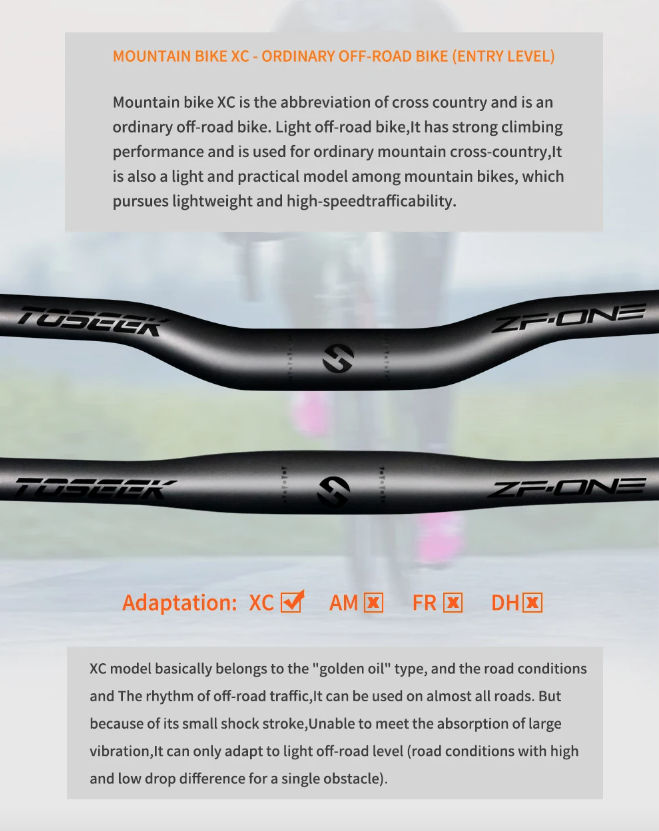 TOSEEK ZF-ONE MTB Carbonové riadidlá 31.8mm Ľahké Matná čierna 580mm 760mm Ergonomický dizajn Prémiová kvalita