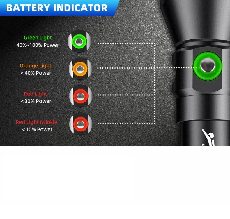 P70 Potápačské svietidlo: 5000 lúmenov, super jasné | IPX8 Vodotesné do 200m pre nočné potápanie