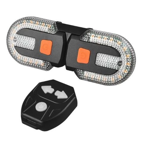 USB nabíjateľné zadné svetlo na bicykel so smerovkami LED - bezpečnostný doplnok pre viditeľnosť cyklistov