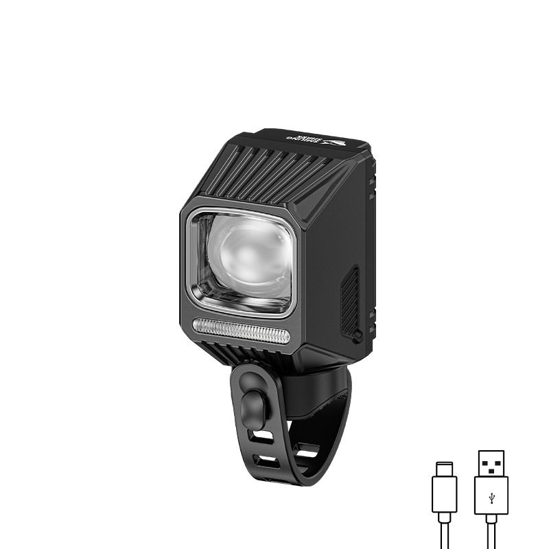 SMILING SHARK EVO1700 USB-C nabíjateľné vodotesné viacrežimové LED predné svetlo na bicykel