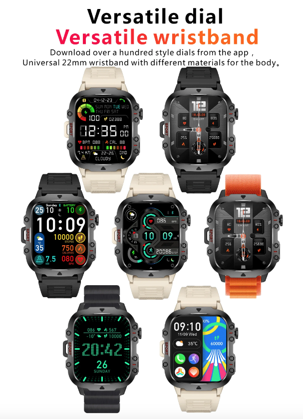 QX11 Smart Watch pre mužov, IP68 5ATM Outdoorové Športové Pánske Hodinky s Bluetooth Volaním Fitness Tracker