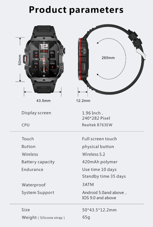 QX11 Smart Watch pre mužov, IP68 5ATM Outdoorové Športové Pánske Hodinky s Bluetooth Volaním Fitness Tracker