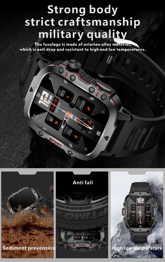 QX11 Smart Watch pre mužov, IP68 5ATM Outdoorové Športové Pánske Hodinky s Bluetooth Volaním Fitness Tracker