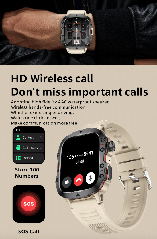 QX11 Smart Watch pre mužov, IP68 5ATM Outdoorové Športové Pánske Hodinky s Bluetooth Volaním Fitness Tracker