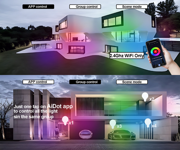 Moderné 24W Tuya Zigbee Inteligentné stropné svietidlo Wifi RGBCW pre Inteligentnú domácnosť s Alexa