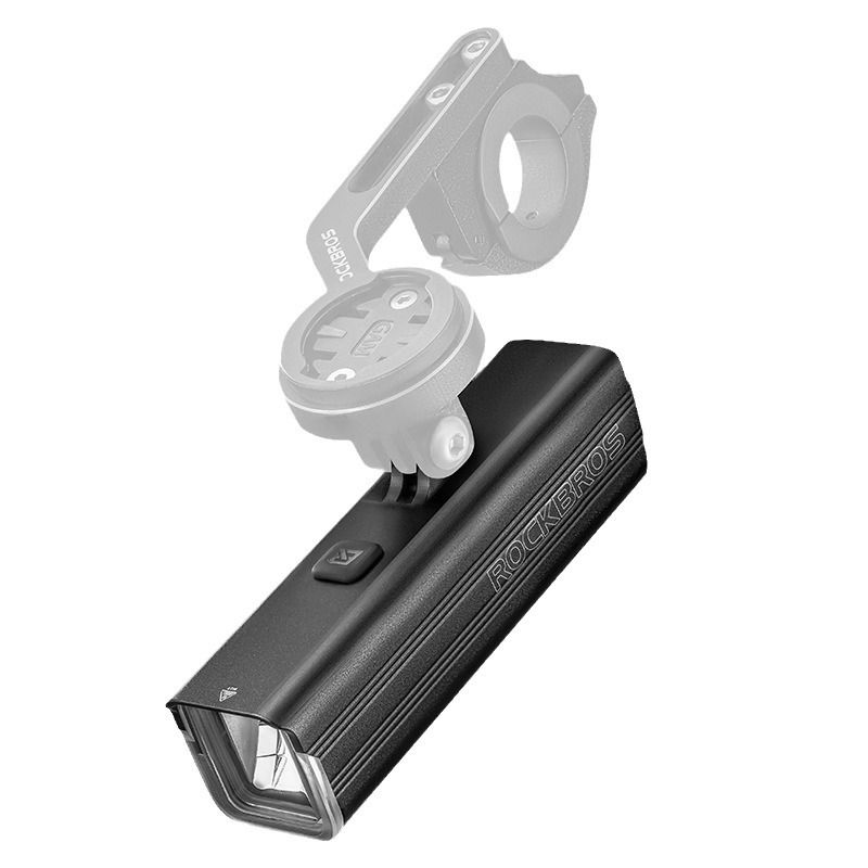 ROCKBROS RHL-1000LUMEN Predné svetlo na bicykel, odolné voči dažďu, LED cyklistické svetlo, nabíjateľné cez USB-C, na nočnú jazdu