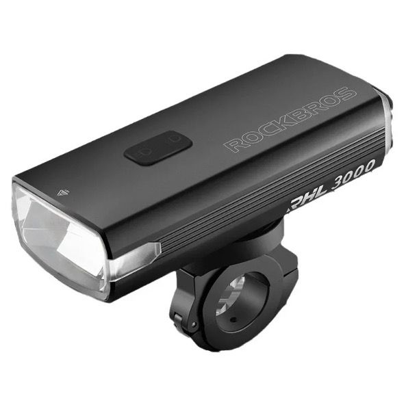 ROCKBROS RHL3000 Cyklistické svetlo 3000 lúmenov, LED predné svetlo, 10000mAh batéria, vodeodolné, na MTB a cestnú cyklistiku, odolné