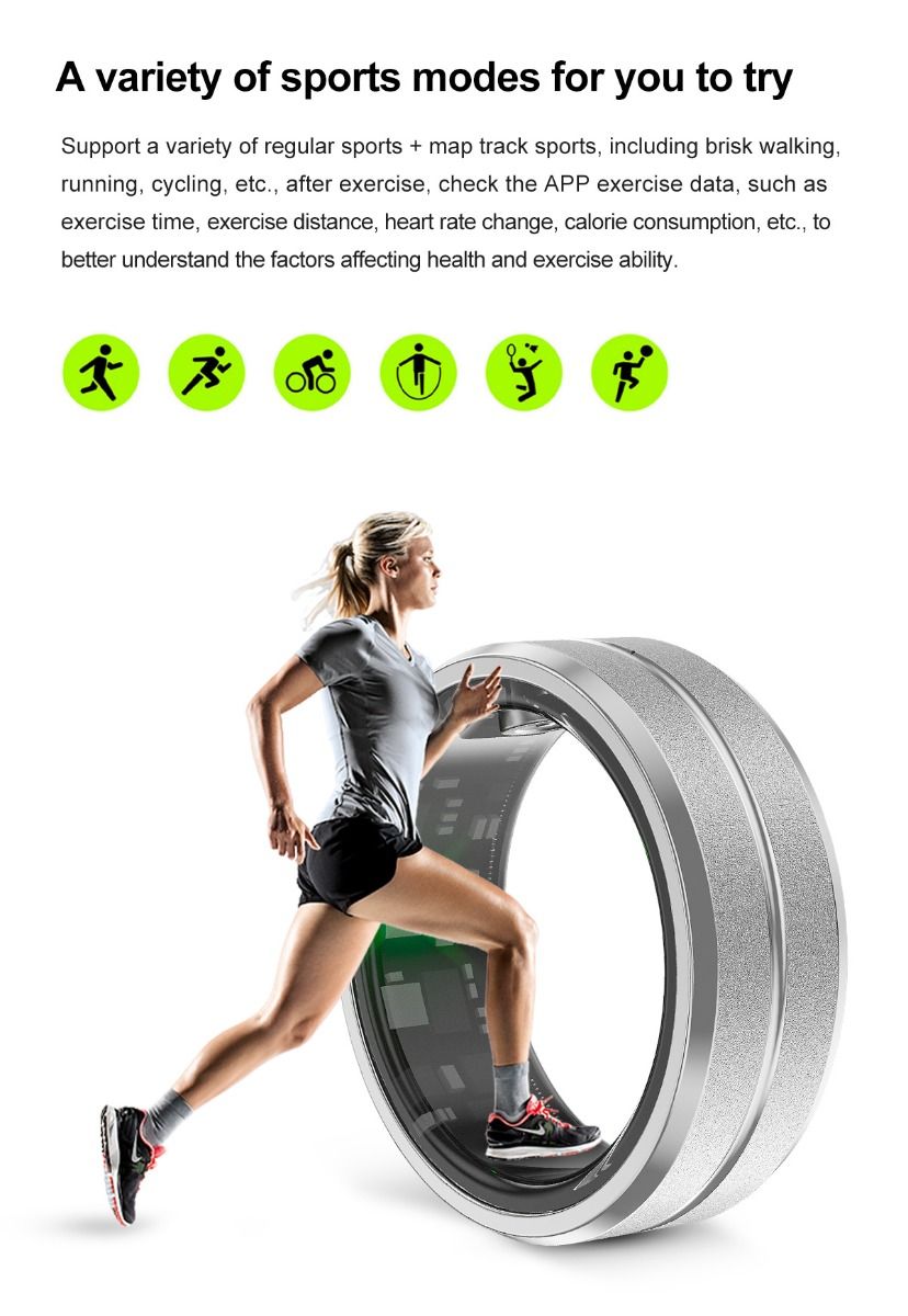 Multifunkčný inteligentný prsteň pre pokročilé monitorovanie zdravia a analýzu spánku ideálny pre fitness nadšencov
