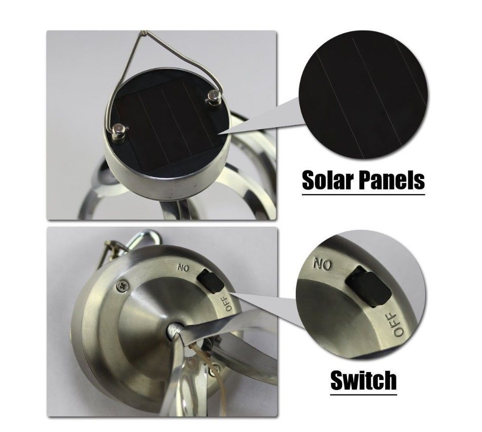 Solárne svetlá LED zvonkohry meniace farbu vonkajšie dekorácie závesné svetlo na dvore očarujúca atmosféra