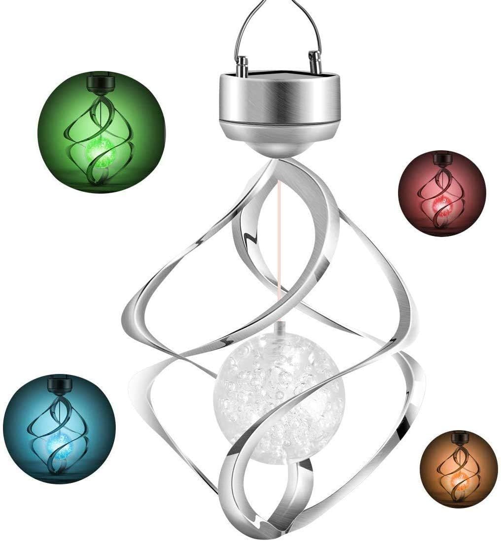 Solárne svetlá LED zvonkohry meniace farbu vonkajšie dekorácie závesné svetlo na dvore očarujúca atmosféra