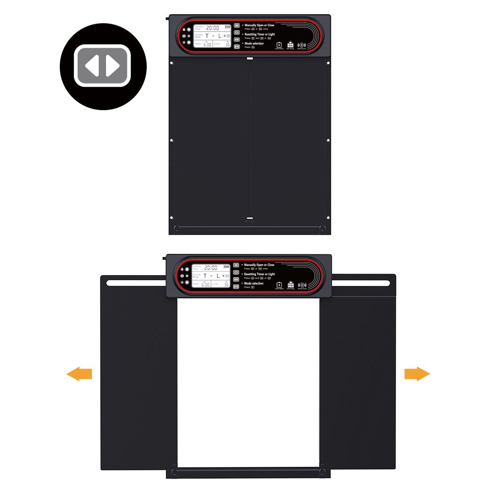 Solárne automatické dvere pre kurník s časovačom a svetelným senzorom, nabíjanie cez USB pre ekologický chov hydiny