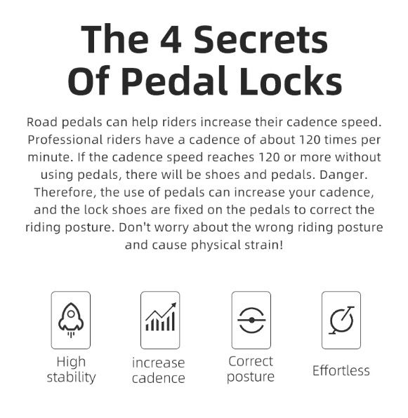 ROCKBROS SPD-SL ultralight pedále pre cestné bicykle z hliníkovej zliatiny pre cyklistickú efektivitu a stabilitu